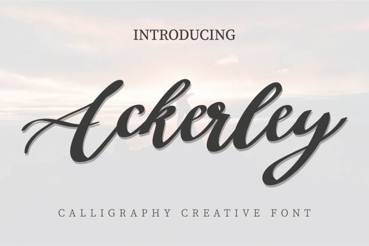 Ackerley Font Download