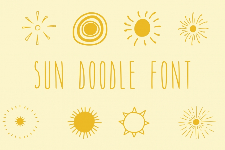 Sun doodle in ttf, otf Font Download