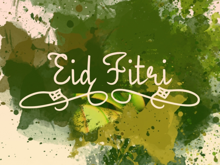 E Eid Fitri Font Download
