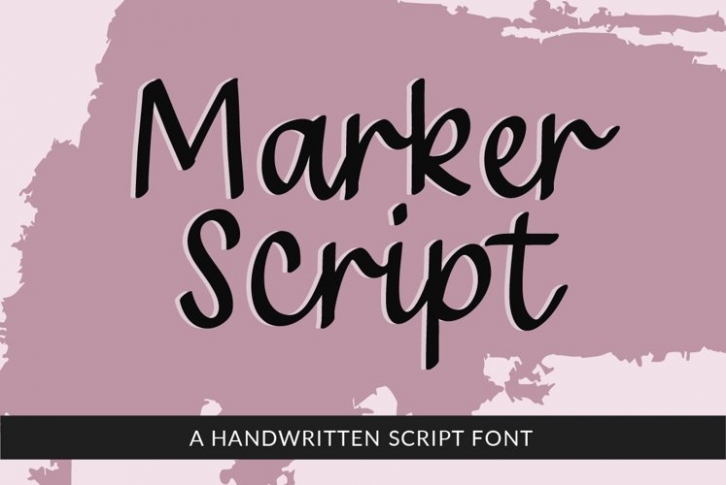 Marker Script Font Download