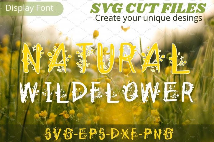 Natural Wildflower, SVG font Font Download