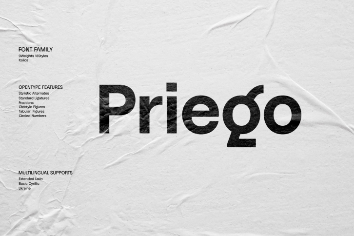Priego Family Font Download