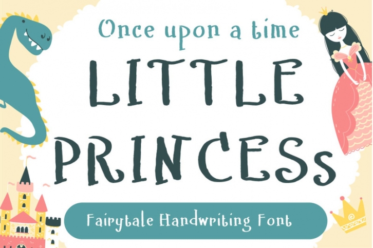 Little princess Handwritten- cute kid font Kawaii style Font Download