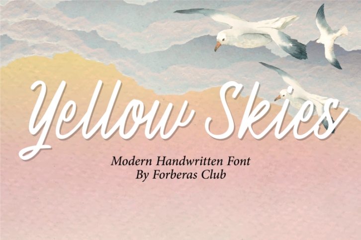 Yellow Skies Font Download
