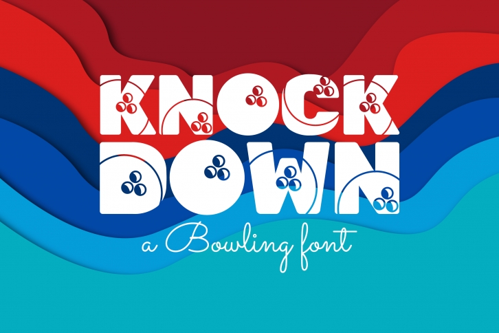 Knock Down Font Download