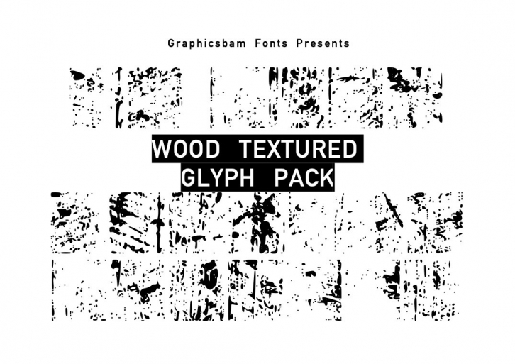 Wood Textured Glyphs Font Download
