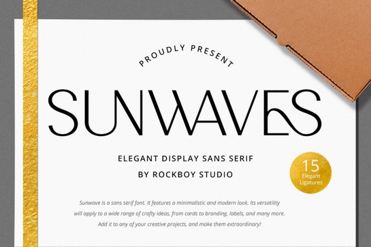 Sunwaves - Advertisement Font Font Download