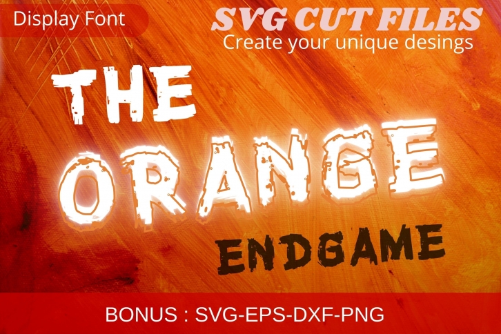 The Orange Endgame Font Download