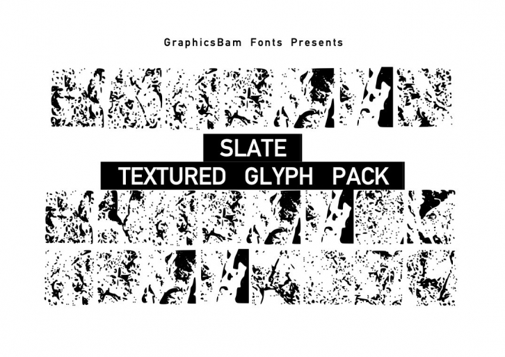 Slate Textured Glyphs Font Download
