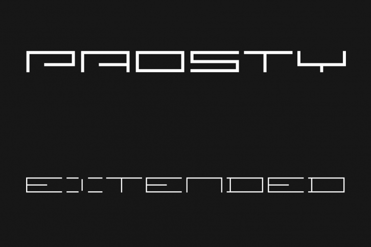 PROSTY Extended -50% PROMO Font Download