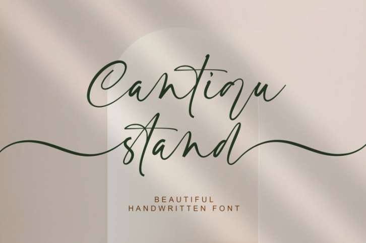 Cantiqu stand Font Download
