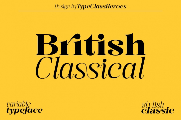 British Classical Font Download