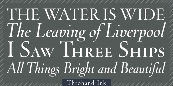 Throhand Ink Font Download