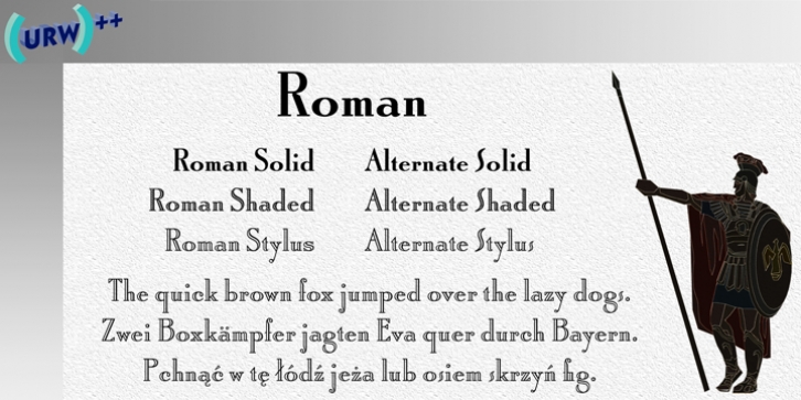 Roman Shaded Font Download