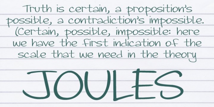 Joules Font Download