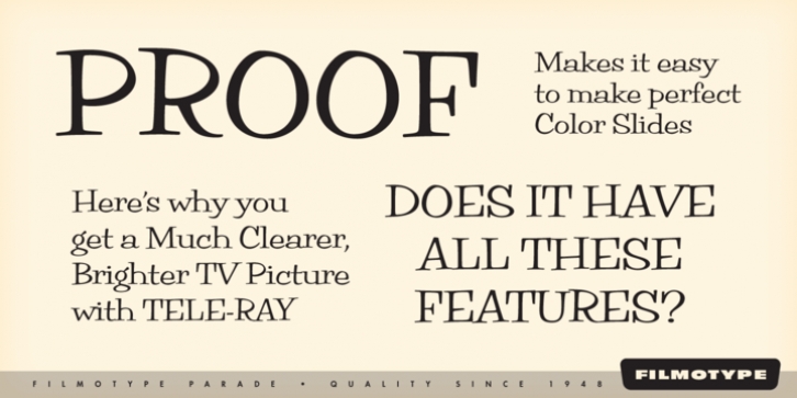 Filmotype Parade Font Download