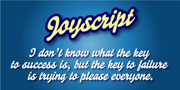 Joyscript Font Download