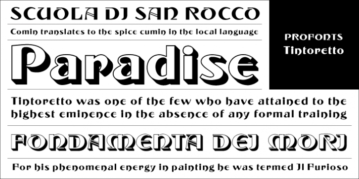 Tintoretto Font Download