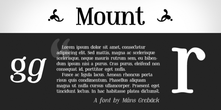 Mount Font Download