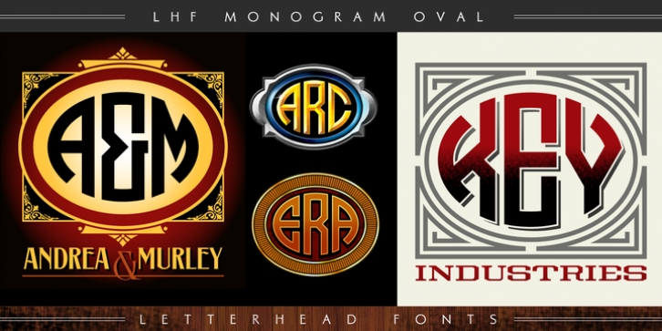 LHF Monogram Oval Font Download