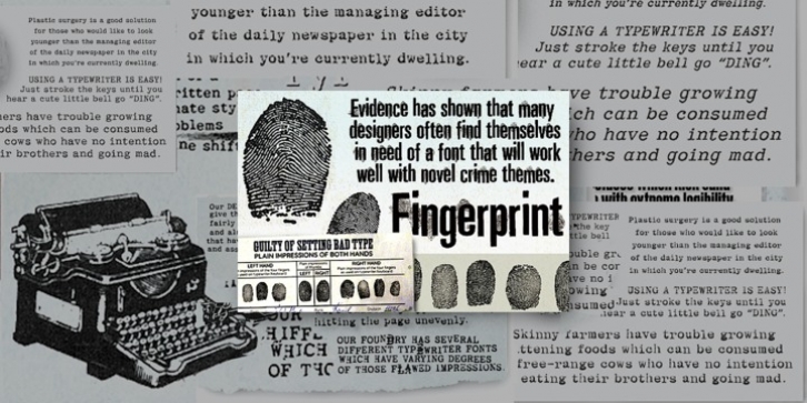 Fingerprint Font Download