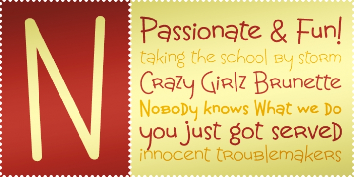 Crazy Girlz Brunette BTN Font Download