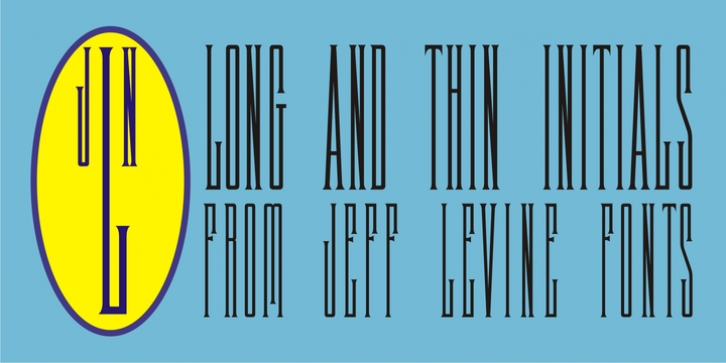 Long And Thin Initials JNL Font Download