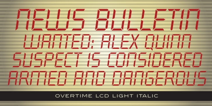 Overtime LCD Pro Font Download