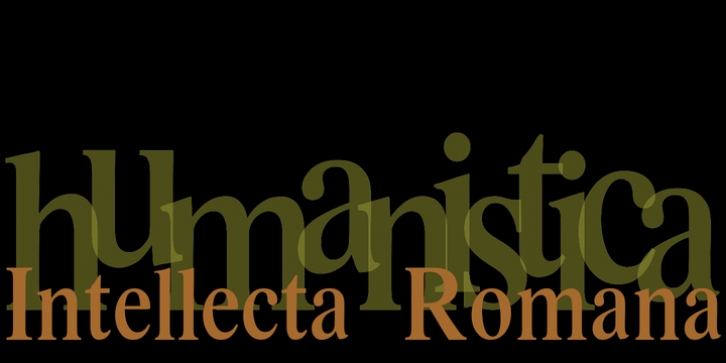 Intellecta Romana Humanistica Font Download