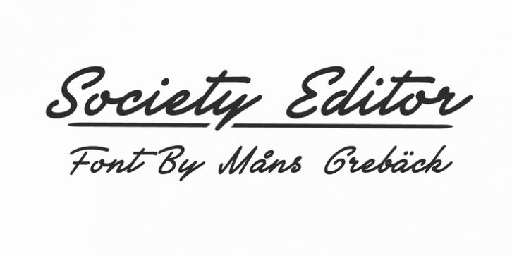 Society Editor Font Download