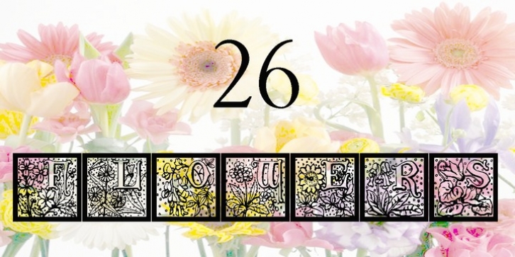 26 Flowers Font Download