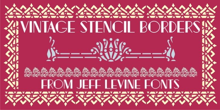 Vintage Stencil Borders JNL Font Download