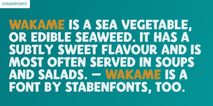 Wakame Font Download