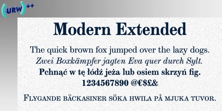 Modern Extended Font Download