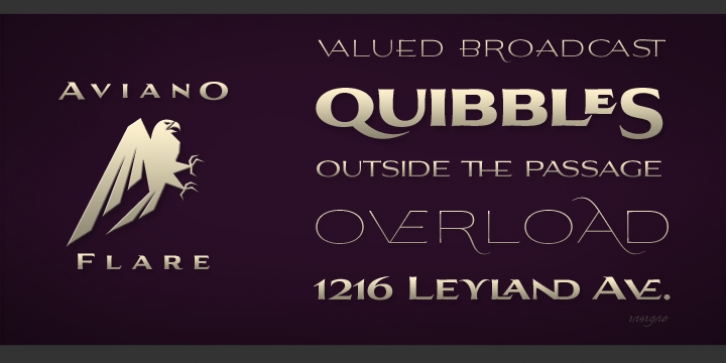Aviano Flare Font Download