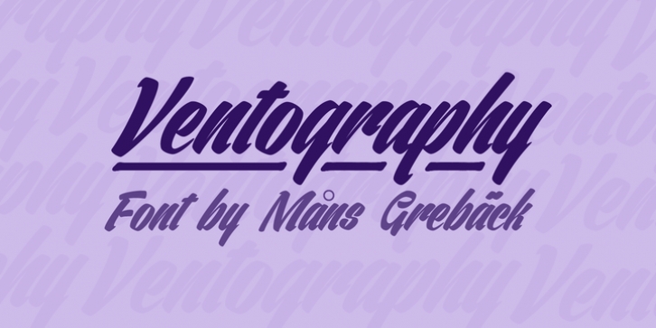 Ventography Font Download