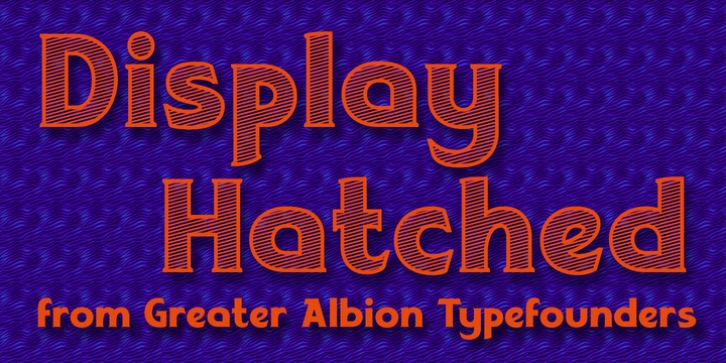 Display Hatched Font Download