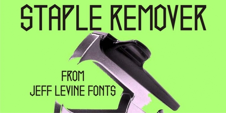 Staple Remover JNL Font Download