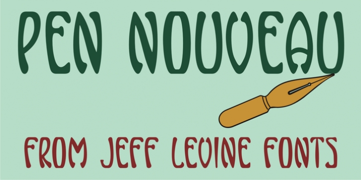 Pen Nouveau JNL Font Download