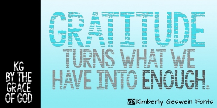 KG By The Grace Of God Font Download