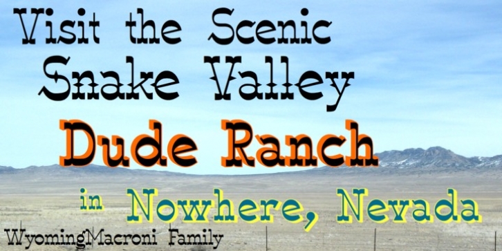 Wyoming Macroni Font Download