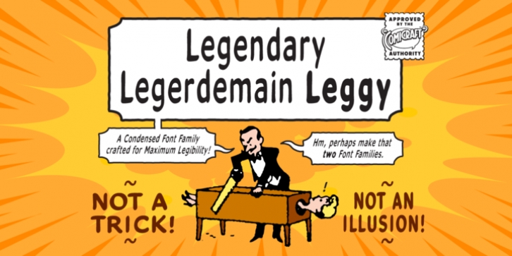 Legendary Legerdemain Leggy Font Download