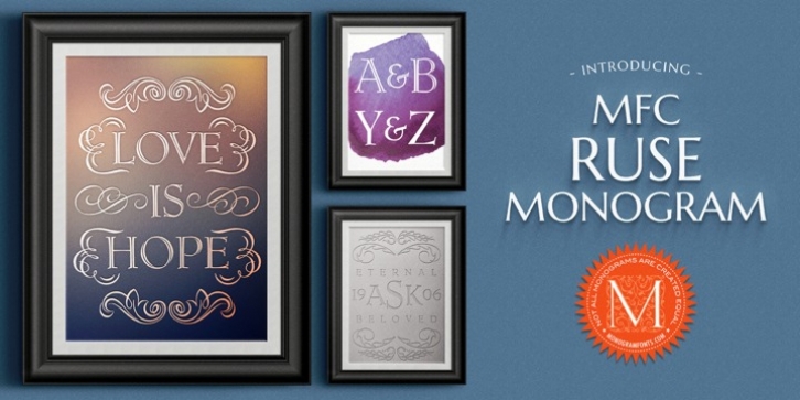 MFC Ruse Monogram Font Download