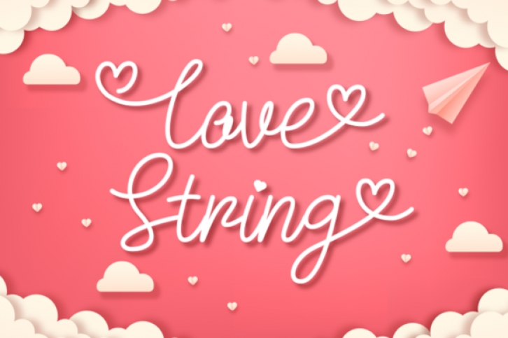 Love String Font Download