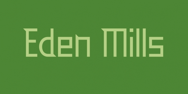 Eden Mills Font Download