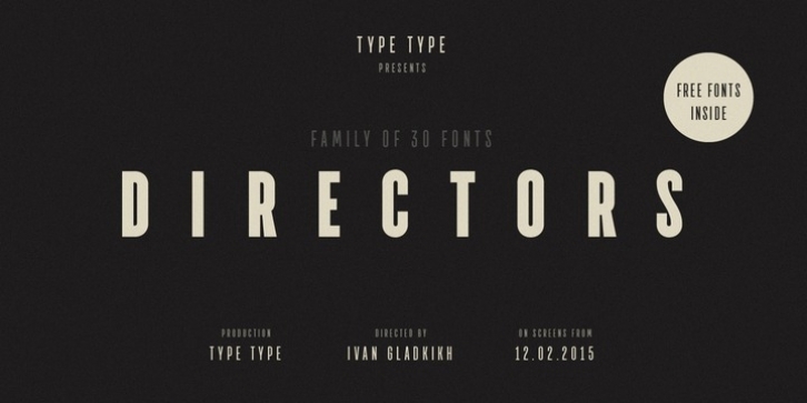 TT Directors Font Download