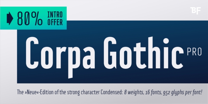 BF Corpa Gothic Pro Font Download