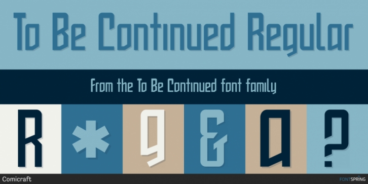 To Be Continued Font Download