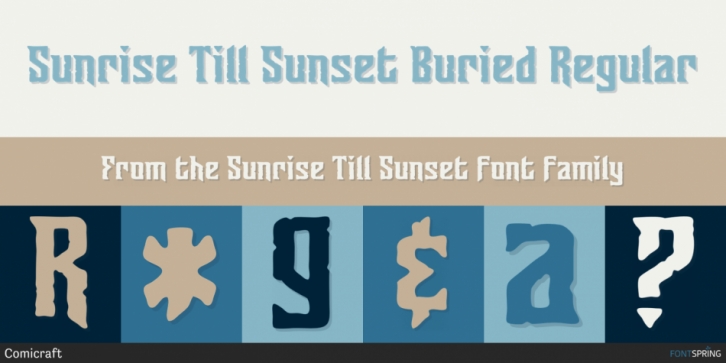Sunrise Till Sunset Font Download