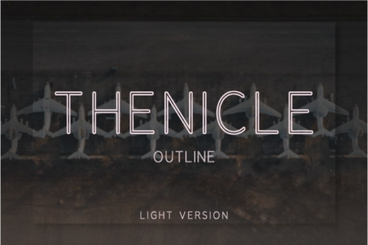 Thenicle Outline Light Font Download